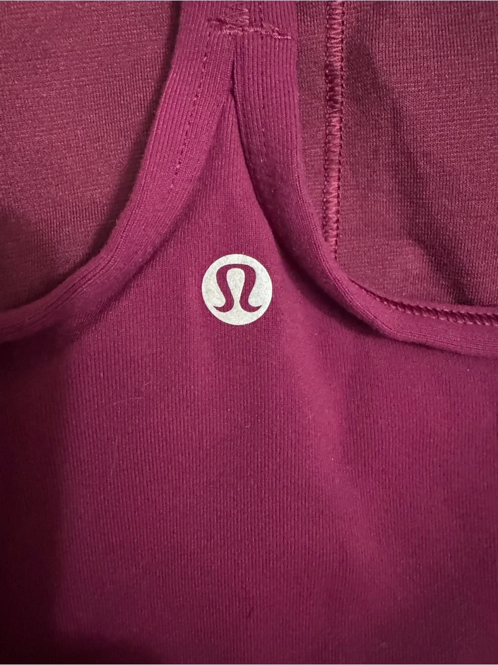 Lululemon Women’s Magenta Racerback Tank Top with Built in Bra